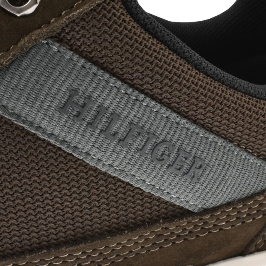 Tommy Hilfiger Nubuck Mix Hybrid Trainers Brown